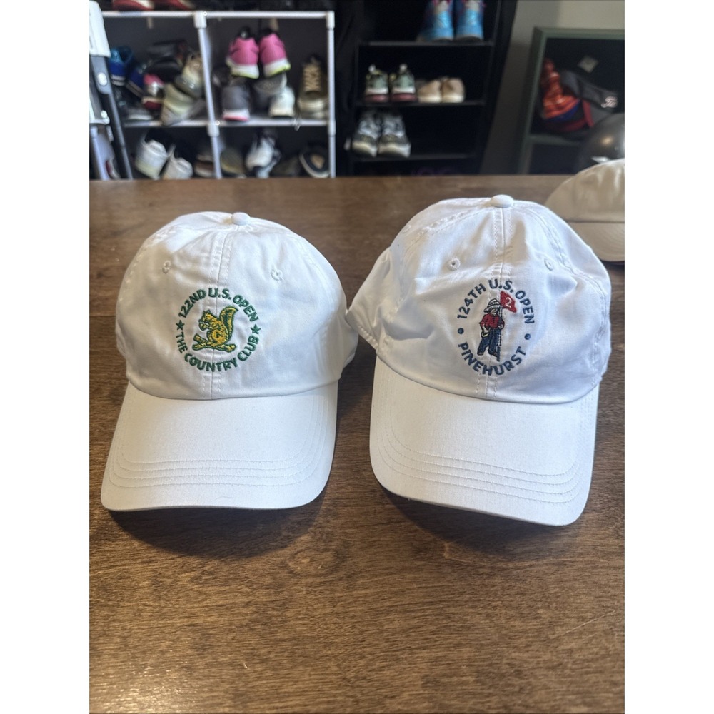 New 122nd & 124th US Open Hats Pinehurst & The Country Club USGA White Golf PGA